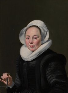 Portret van een vrouw met een balans, ca. 1625-26