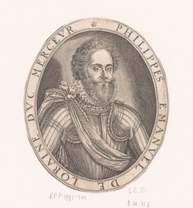 Portret van Philippe-Emmanuel de Lorraine hertog van Mercoeur