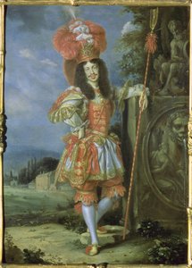Leopold I (1640-1705), Heilige Roomse Keizer, in theatrale kostuum, gekleed als Acis uit La Galatea, een favola op muziek gezet door Antonio Draghi, 1667