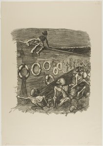 Aan de muur van de federalisten door Théophile Alexandre Pierre Steinlen