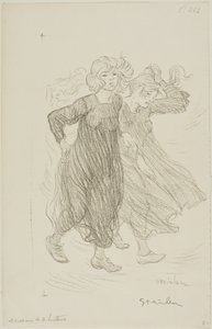 Windvlaag door Théophile Alexandre Pierre Steinlen