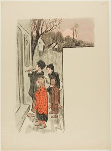 Les Petiots door Théophile Alexandre Pierre Steinlen