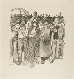 18 maart door Théophile Alexandre Pierre Steinlen