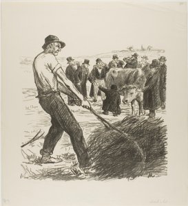 Melkkoe door Théophile Alexandre Pierre Steinlen