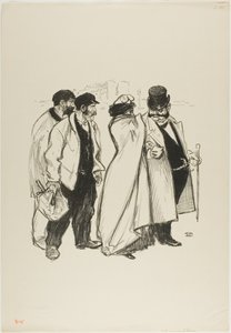 Ze pakte slecht uit! door Théophile Alexandre Pierre Steinlen