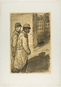 Zwerfhonden door Théophile Alexandre Pierre Steinlen