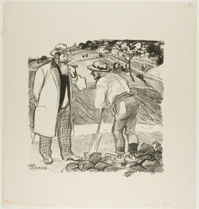 De veldinspecteur door Théophile Alexandre Pierre Steinlen
