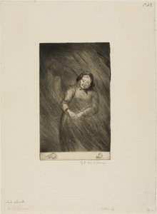 De oude babbelaar door Théophile Alexandre Pierre Steinlen
