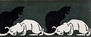 Katten door Steinlen door Théophile Alexandre Steinlen