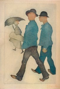 Les Deux Gigolos, 1898 door Théophile Alexandre Steinlen