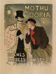Mothu en Doria. Scènes impressionistes, 1893 door Théophile Alexandre Steinlen