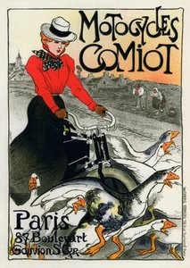 Motocycles Comiot, reclameposter, 1899