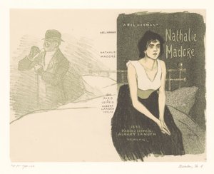 Ontwerp voor omslag: Abel Hermant met Nathalie Madoré door Théophile Alexandre Steinlen