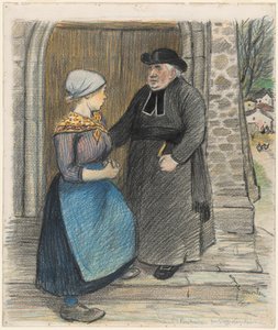 Boetedoening door Théophile Alexandre Steinlen