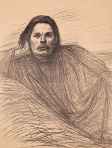 Portret van de auteur Maxim Gorky door Théophile Alexandre Steinlen