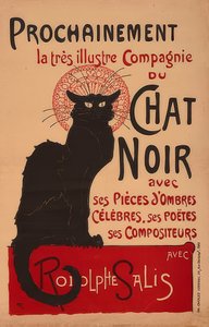 Prochainement la très illustre Compagnie du Chat Noir met Rodolphe Salis (2e versie)