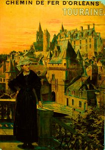 Franse spoorwegposter door Théophile Poilpot