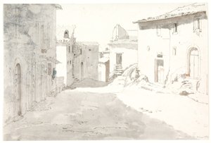 Straatbeeld. Civitella door Thorald Læssøe