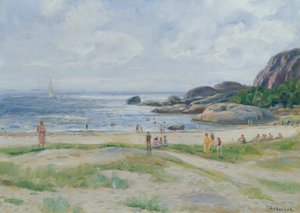 Mensen baden