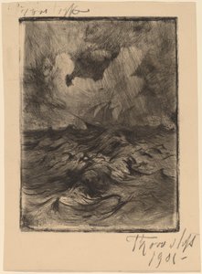 Storm op Zee door Thorvald Simeon Niss