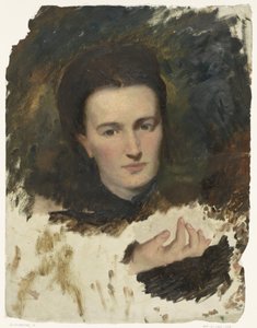 Portret van een vrouw door Thérèse Schwartze