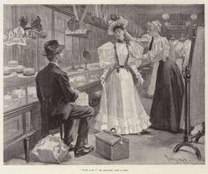 Illustratie voor De Dag van Hun Huwelijk, door W D Howells