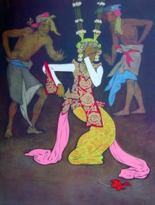 Klassieke Balinese dansers door Thyra Kleen