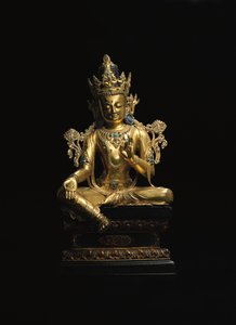 Keizerlijk figuur van Avalokiteshvara door Tibetan School