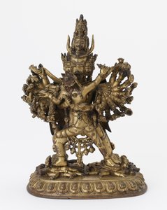 Yamantaka, 16e eeuw door Tibetan School
