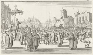 Paus Urbanus II predikt de Eerste Kruistocht