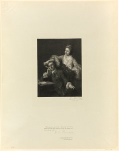 Garrick en zijn vrouw, uit Old English Masters door Timothy Cole