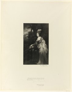 Georgiana, Hertogin van Devonshire, uit Oude Engelse Meesters door Timothy Cole