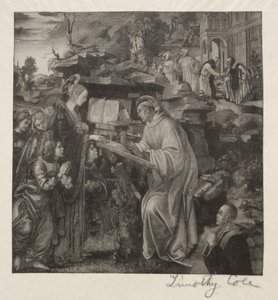 Oude Italiaanse Meesters: Madonna Verschijnt aan St. Bernardus, 1888-1892 door Timothy Cole
