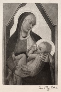 Oude Italiaanse Meesters: Madonna en Kind, 1888-1892 door Timothy Cole
