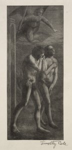 Oude Italiaanse meesters: De verdrijving uit het paradijs, 1888 door Timothy Cole