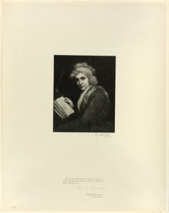 Portret van Mary Wollstonecraft, uit Oude Engelse Meesters door Timothy Cole