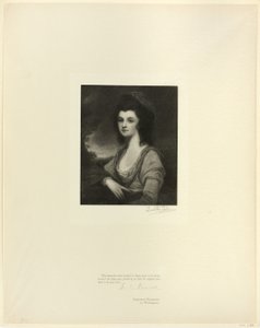 Portret van Mevrouw Davies, uit Oude Engelse Meesters