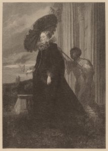 Marchesa Elena Grimaldi, vrouw van Marchese Nicola Cattaneo door Timothy Cole after Sir Anthony van Dyck
