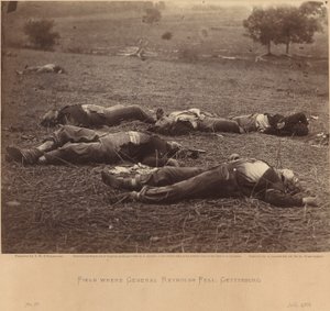 Veld Waar Generaal Reynolds Viel, Gettysburg, 5 Juli 1863 door Timothy H. O