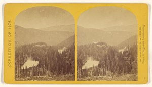 Verloren meren, aan het begin van Conejos Canyon, Colorado, in de Sierra San Juan, nabij de waterscheiding tussen Conejos en South Fork... door Timothy H. O