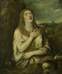 Boetvaardige Maria Magdalena door Titiaan (copy after)