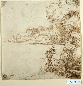 Uitzicht op een Bergachtige Kust