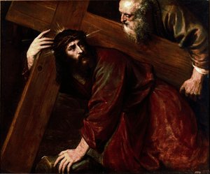 Christus en Simon van Cyrene