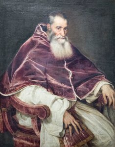 Portret van paus Paulus III door Titian (c.1488 1576)