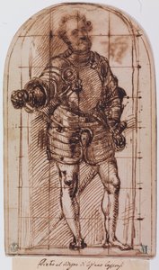 Studie voor het portret van de hertog van Urbino door Titian (c.1488 1576)