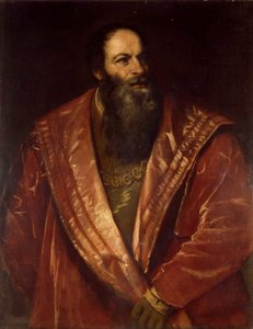 Italiaans: Portret van Pietro Aretino Portret van Pietro Aretino door Titian