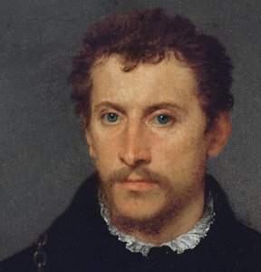 De Engelsman (detail), 1540-5 door Tiziano Vecelli