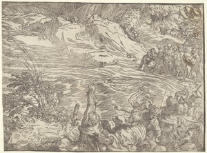 De onderdompeling van het leger van de Farao in de Rode Zee