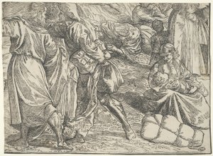 De onderdompeling van het leger van de Farao in de Rode Zee door Titian