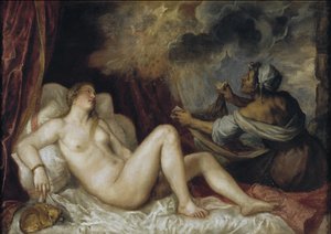 Danaë, 1553 door Tiziano Vecelli